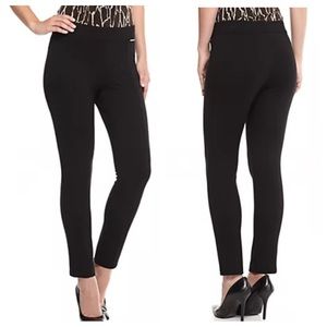 Anne Klein black skinny ankle Compression Ponte Pant